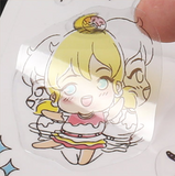 Custom waterproof adhesive label printing vinyl transparent sticker for glass - fccprint