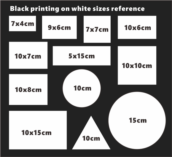 Custom Design Black Printing Eggshell Stickers - fccprint