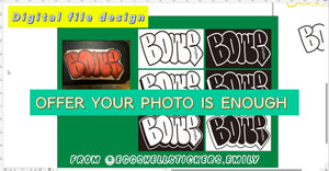 How we turn your throwies photo into digital vector file?