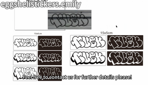 Would you like to turn your throwies into stickers? #eggshellstickers #streetart #stickerbombing
