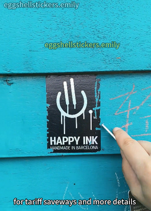 Hard to remove hologram eggshell stickers for the customer from Spain #hologrameggshellstickers