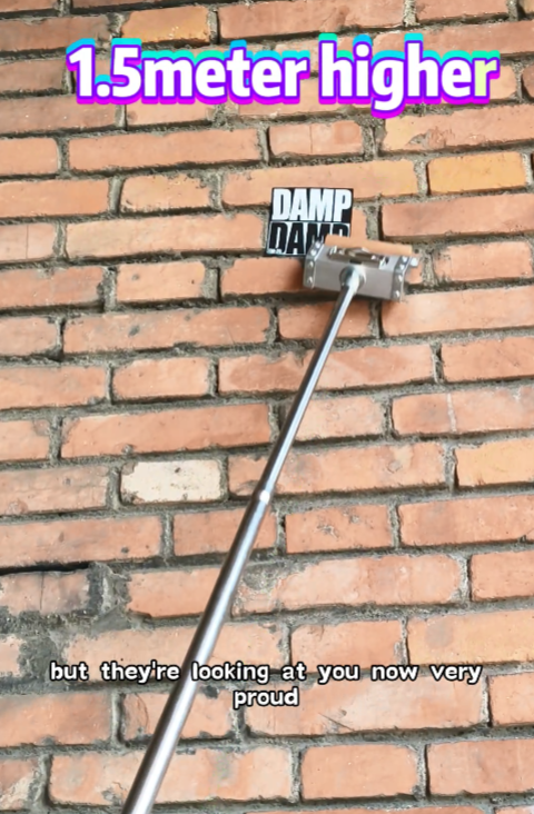 Would you like to bomb your stickers higher? Extensionable sticker pole with eggshell sticker tests