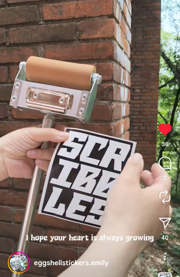 5x4inch eggshell sticker #eggshellstickers #eggshellstickersemily #stickerpole #stickerbombing