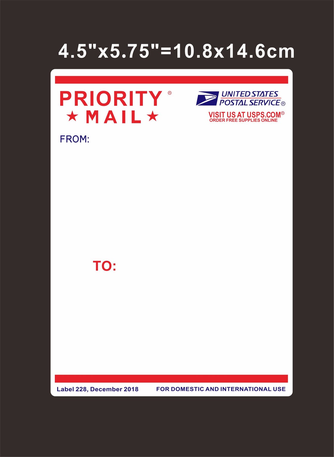 Priority Mail Sticker