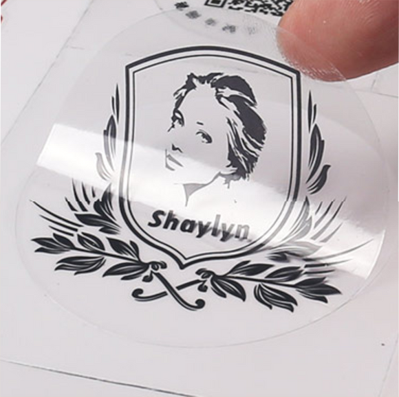 Custom waterproof adhesive label printing vinyl transparent sticker for glass - fccprint