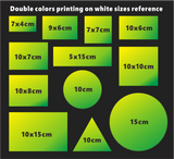 Custom 2 Colors Printing Eggshell Stickers - fccprint
