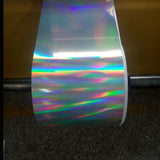 Plain Hologram Eggshell Sticker Paper Material in Rolls - fccprint
