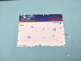 Free shipping 50pcs/100pcs Blue Top Priority Mail Eggshell Stickers For Sale Size 4.5"x3.25" - fccprint