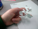 Free Shipping White Eggshell Paper Sheet 100pcs/200pcs A4 Size - fccprint
