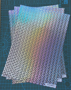 Free Shipping Small Rectangle Hologram Eggshell Sticker Paper Sheets A4 100pcs/200pcs - fccprint