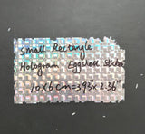 Free Shipping Small Rectangle Hologram Eggshell Sticker Paper Sheets A4 100pcs/200pcs - fccprint