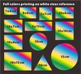 Custom Full Colors Printing Eggshell Stickers - fccprint