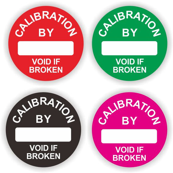 Custom Round Destructible Calibration Void If Broken Stickers - fccprint