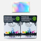 Free Shipping Blank Hologram Eggshell Stickers - fccprint