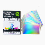Free Shipping Blank Hologram Eggshell Stickers - fccprint