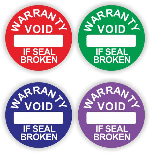 Custom Round Destructible Warranty Void If Seal Is Broken Stickers - fccprint